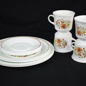 Vintage Corelle Ware Indian Summer 4 Place Setting